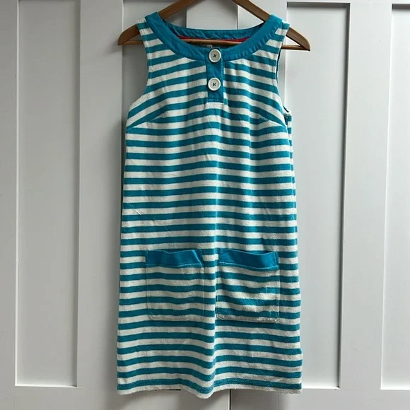 Boden | Dresses | Boden Blue And White Striped Terry Cloth Sleeveless  Dresscoverup 4 | Poshmark